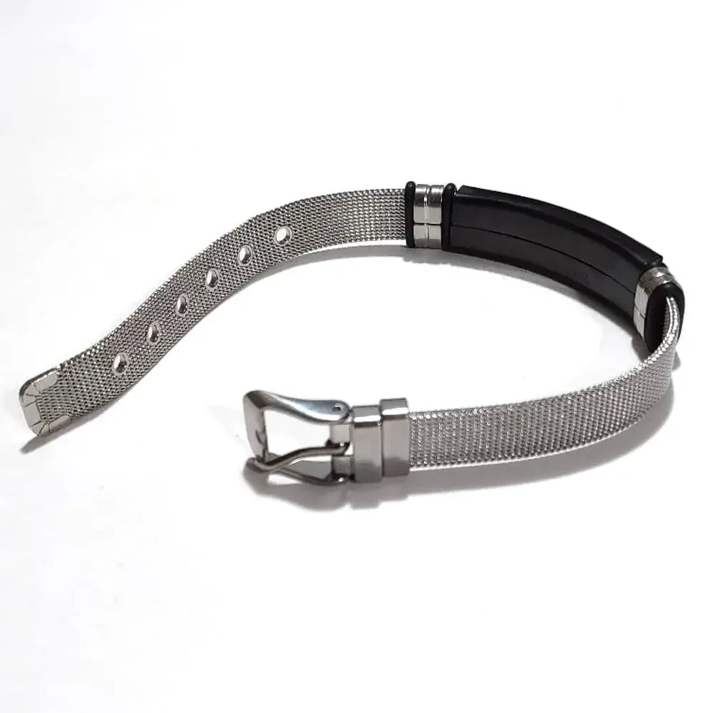 Christian Cross bracelet Silver Stainless Watch Buckle Valentines Birthday NEW!